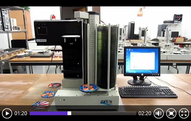 宙斯4E光盘打印刻录机工作视频